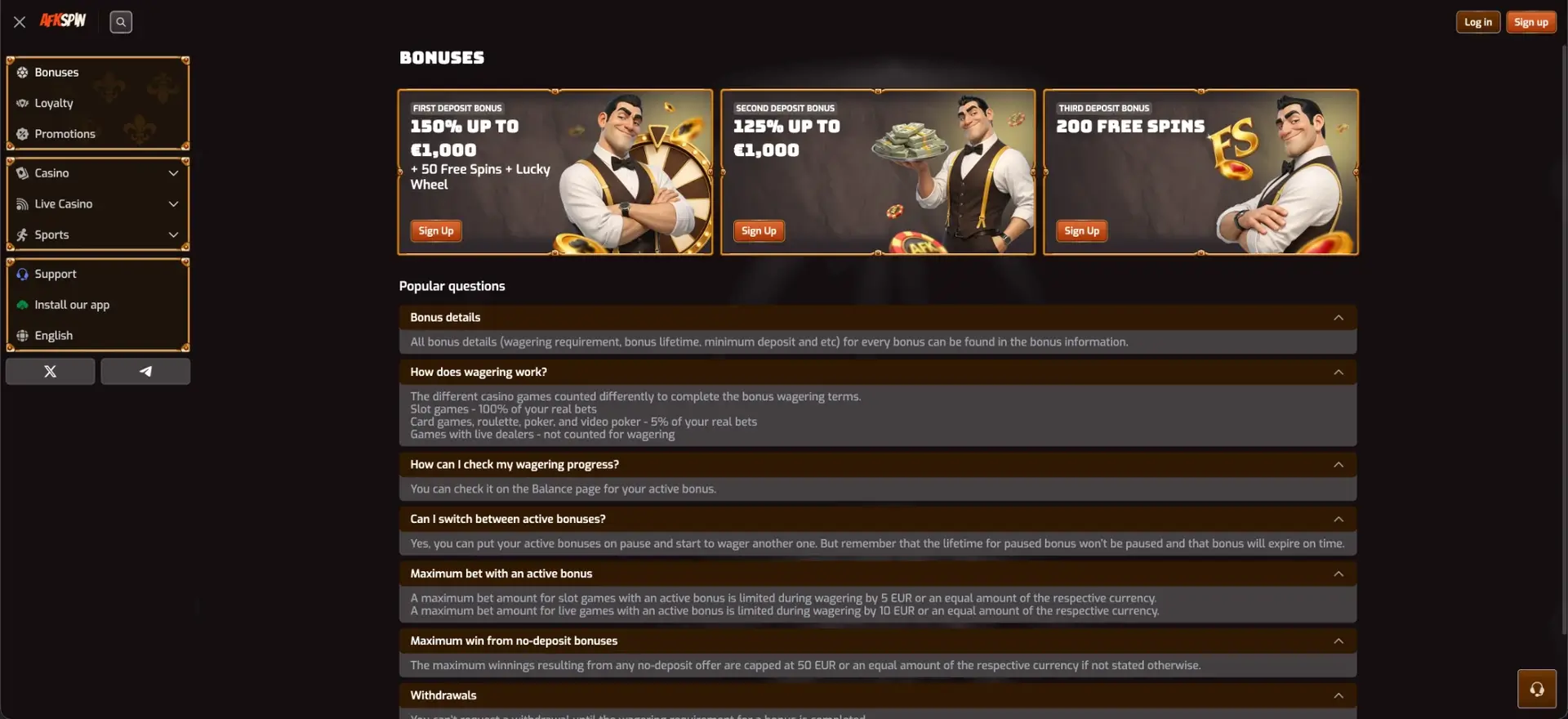 AFKspin Slots mit Freispielen und Boni